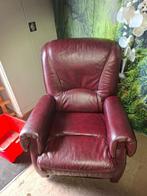 relaxstoel, Huis en Inrichting, Fauteuils, Ophalen, Gebruikt, Minder dan 75 cm, Leren relax stoel