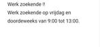 Werk gezocht/zoekende, Rijbewijs B, Tot en met 24 uur, Tijdelijk contract