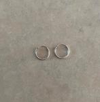 Zilveren (925) Oorringen/Oorbellen/Creolen/Hoops 15 mm. ø, Hangers, Ophalen of Verzenden, Zo goed als nieuw, Zilver