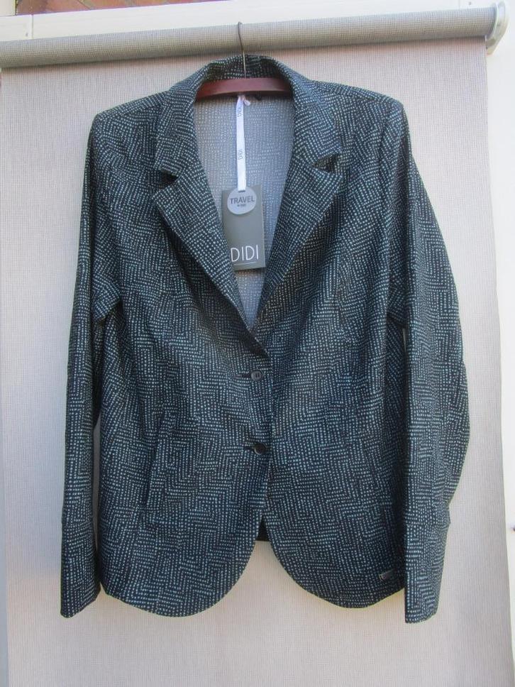 Nieuw Jasje DIDI mt 38/40  groen/zwart., Kleding | Dames, Jasjes, Kostuums en Pakken, Nieuw, Jasje, Maat 38/40 (M), Groen, Verzenden