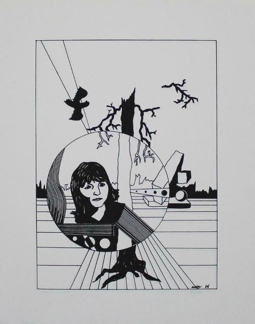Harald Gallasch - Gabi - Litho Handgesign., Antiek en Kunst, Kunst | Litho's en Zeefdrukken, Ophalen of Verzenden