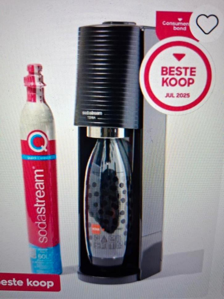 Sodastream drukknop bruiswatertoestel, Witgoed en Apparatuur, Bruiswatermachines, Zo goed als nieuw, Ophalen