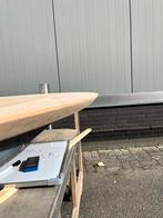 Ovale eettafel 180x100x3 verjongd eiken rustiek, 100 tot 150 cm, Eikenhout, Nieuw, 50 tot 100 cm