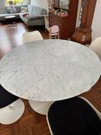 Knoll Tulip Tafel - Wit Marmer - Ø121cm - Vintage, Antiek en Kunst, Ophalen of Verzenden