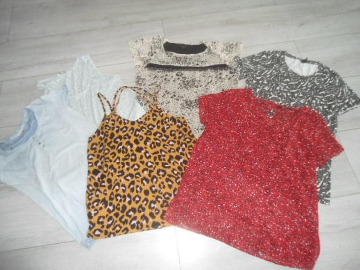 SETVOORDEEL! 6x top - korte mouw en/of mouwloos; maat S, Kleding | Dames, Tops, Zo goed als nieuw, Maat 36 (S), Overige kleuren