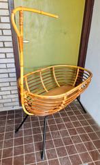 Oude vintage wieg ledikant bamboe rotan Rohé Noordwolde top, Ophalen, Gebruikt, Ledikant