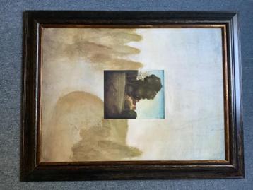 Grote houten lijst beschikbaar voor biedingen