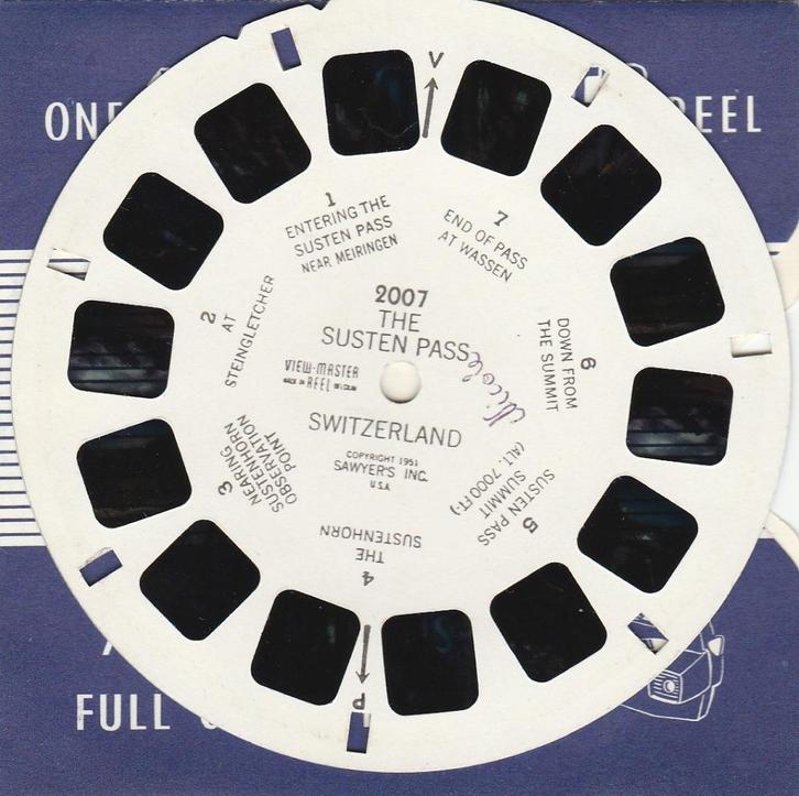 view master 2007 SUSTEN PAS ZWITSERLAND viewmaster, Antiek en Kunst, Antiek | Speelgoed, Ophalen of Verzenden