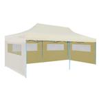 Partytent pop-up inklapbaar 3x6 m crème gratis bezorgd, Nieuw, 2 meter of meer, 5 tot 8 meter, Opvouwbaar