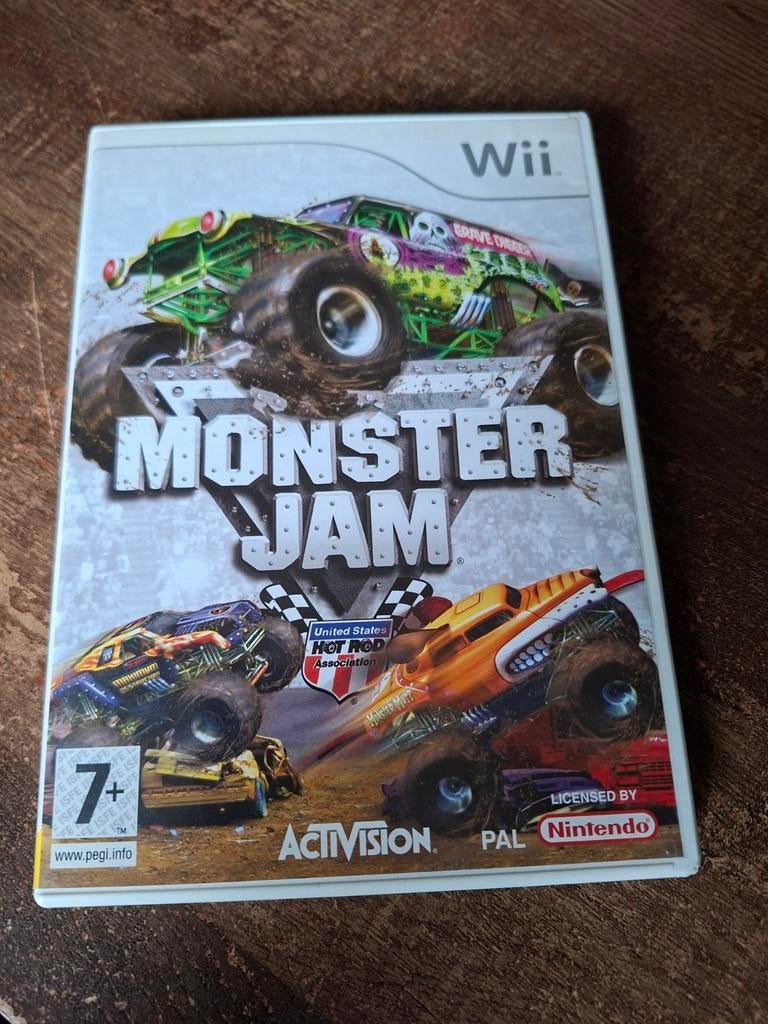 Monster Jam - Wii, Spelcomputers en Games, Games | Nintendo Wii, Gebruikt, Racen en Vliegen, 2 spelers, Vanaf 7 jaar, Eén computer