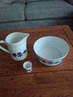 Boerenbont schaal/kan/eierdopje, Huis en Inrichting, Keuken | Servies, Ophalen, Aardewerk, Boerenbont, Schaal of Schalen
