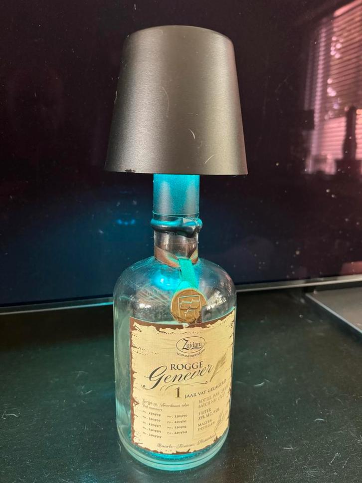 Unieke Lamp van Rogge Genever Fles, Antiek en Kunst, Antiek | Lampen, Ophalen of Verzenden