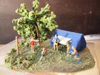 MMM H0 zeldzaam DIORAMA +tent 4 figuren tin NOCH märklin 800, Ophalen of Verzenden, Zo goed als nieuw, 1:50 of kleiner, Diorama