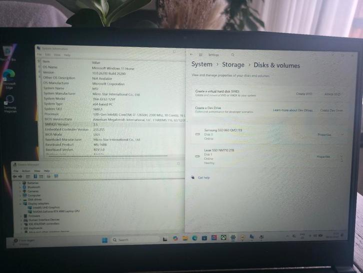 Msi GF63 VF12(upgraded), Computers en Software, Windows Laptops, Zo goed als nieuw, 15 inch, SSD, 2 tot 3 Ghz, 32 GB, Qwerty, Met videokaart