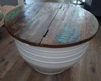 Salontafel met opbergruimte, Ophalen, Gebruikt, 50 tot 100 cm, Rond