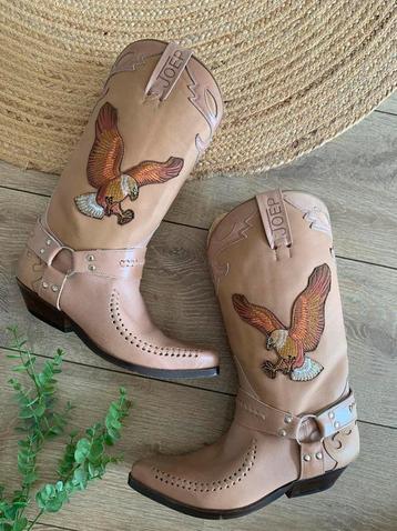 Joep cowboylaarzen 39 40 bikerboots adelaar western boots beschikbaar voor biedingen