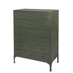 Industriële Metalen Ladekast Vintage Look Kast van IJzer, Industrieel, Retro, Vintage, Info@dehanzeherten.nl, De Hanze Herten BV