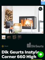 Dik geurtst rechtse hoekhaard, Ophalen of Verzenden, Zo goed als nieuw, Hout, Houtkachel