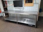 RVS tafel, Huis en Inrichting, Ophalen, RVS, 200 cm of meer, 50 tot 100 cm
