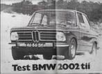 Roadtest BMW 2002 tii, Autovisie 1971., Ophalen of Verzenden, Zo goed als nieuw, BMW, Autovisie