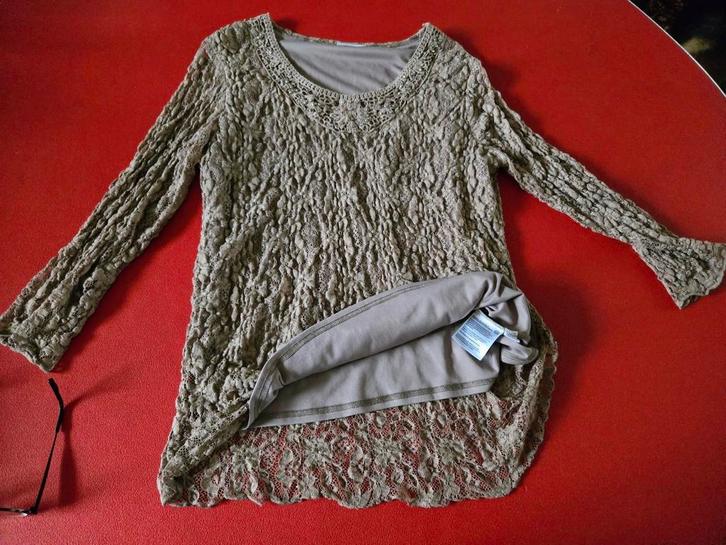 Elegant shirt maat 46, Kleding | Dames, Tops, Zo goed als nieuw, Maat 42/44 (L), Roze, Korte mouw, Ophalen of Verzenden