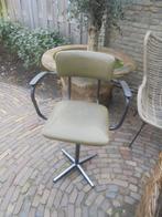 Vintage Kruk/Kapperstoel van het merk Marko zeer apart, Huis en Inrichting, Stoelen, Gebruikt, Metaal, Vintage, Eén