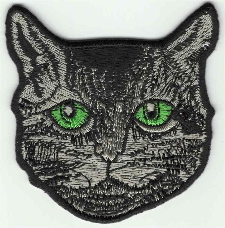 Poes Kat stoffen opstrijk patch embleem #2, Verzamelen, Overige Verzamelen, Nieuw, Verzenden