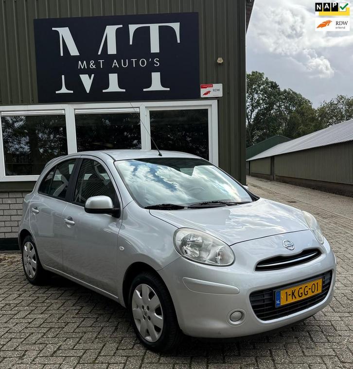 Nissan Micra 1.2 DIG-S Acenta NAP AIRCO NIEUWE APK, Auto's, Nissan, Bedrijf, Te koop, Micra, ABS, Airbags, Airconditioning, Bluetooth
