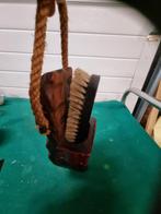 decoratie klomp met borstel van hout, Antiek en Kunst, Curiosa en Brocante, Ophalen of Verzenden