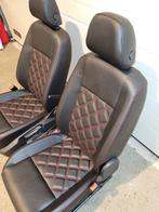 Nieuwe model VW caddy stoelen rode ruiten zwart leder, Ophalen, Nieuw, Volkswagen