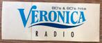 Radio Veronica sticker - wit - origineel - ongebruikt, Ophalen of Verzenden, Zo goed als nieuw, Film, Tv of Omroep
