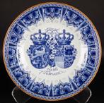 Delftsblauw herdenkingsbord voor Wilhelmina en Hendrik, Antiek en Kunst, Antiek | Wandborden en Tegels, Ophalen of Verzenden