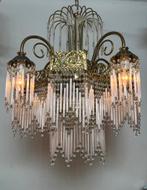 Vintage art deco jaren 20 stijl kroonluchter hanglamp pegels, Ophalen of Verzenden, Vintage, Vintage, Vintage