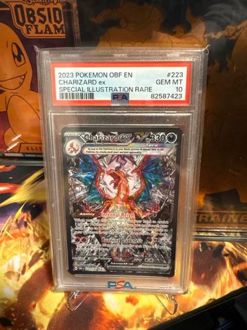 Charizard Obsidian Flames 223 PSA 10 beschikbaar voor biedingen