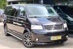 Mooie vw t5 2.5 5 cil.2007.dubbel cabine schuifdeur l&r, Auto's, Bestelauto's, Zwart, Volkswagen, 2020 kg, Zwart