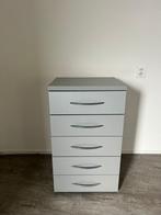 Ladekast grijs 5 lades, Huis en Inrichting, Kasten | Ladekasten, Ophalen, 50 tot 100 cm, Zo goed als nieuw, Minder dan 100 cm