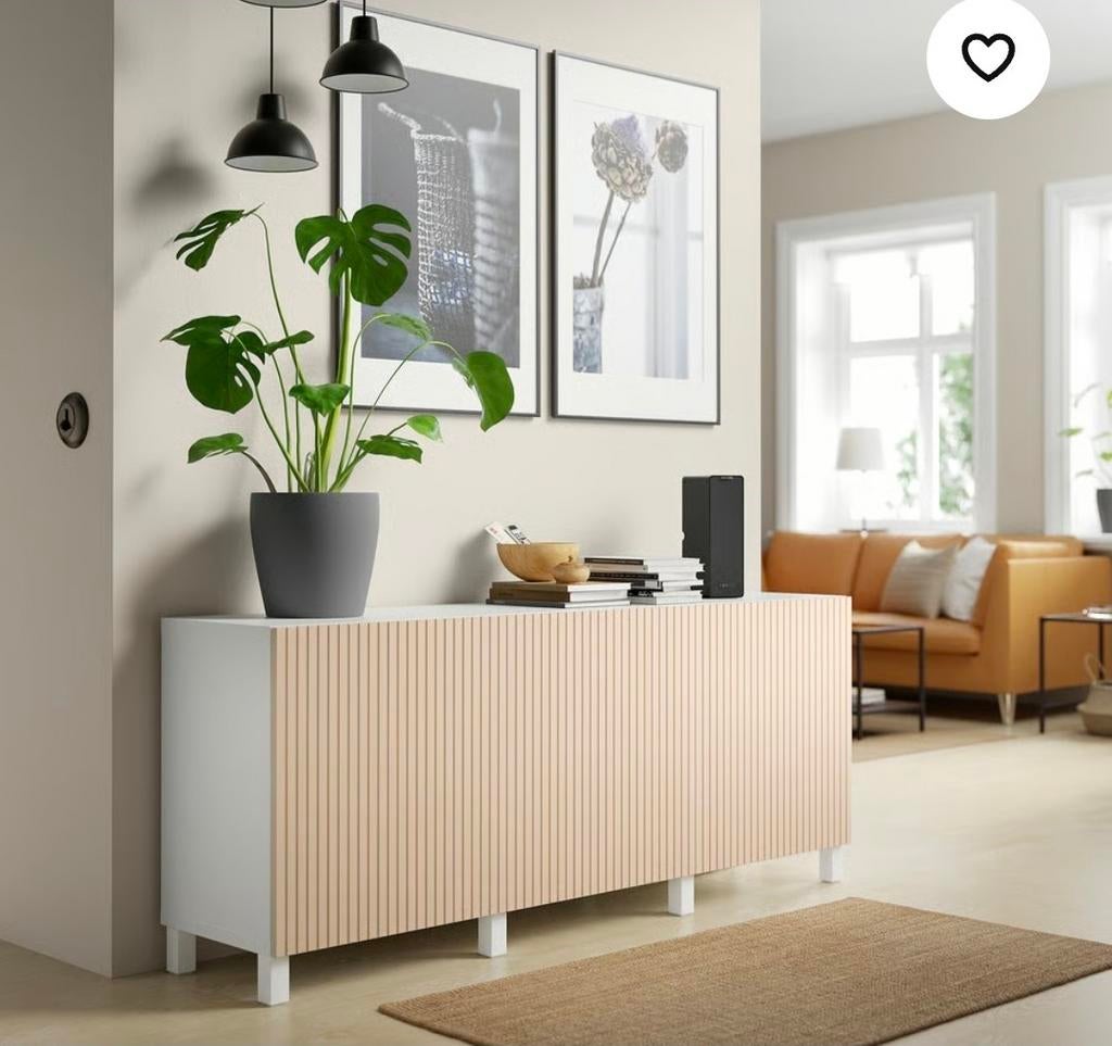 Nieuw Ikea Besta Deurtje Björköviken Berkenfineer 60x64 cm, Ophalen, Nieuw, 50 tot 75 cm, 50 tot 100 cm