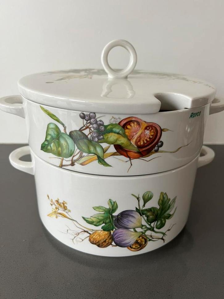 Vintage soep terrine schaal Villeroy en Boch groente, Huis en Inrichting, Keuken | Potten en Pannen, Zo goed als nieuw, Overige materialen