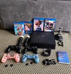 PS4 Pro + 2 Controllers + Oplaadstation + 4 Games, Spelcomputers en Games, Spelcomputers | Sony PlayStation 4, Ophalen, Met 2 controllers