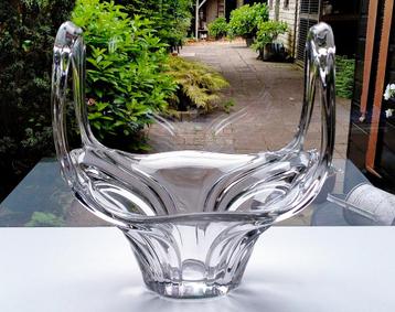 Vannes Le Chatel Kristal Glazen Schaal / Glaskunst Object beschikbaar voor biedingen