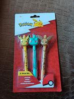 Pokémon Pennen Set - Pikachu, Bulbasaur, Eevee, Ophalen of Verzenden, Nieuw