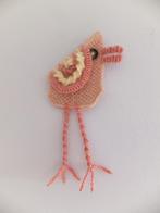 macrame vogel vintage (plant)wand urban jungle handwerk roze, Ophalen