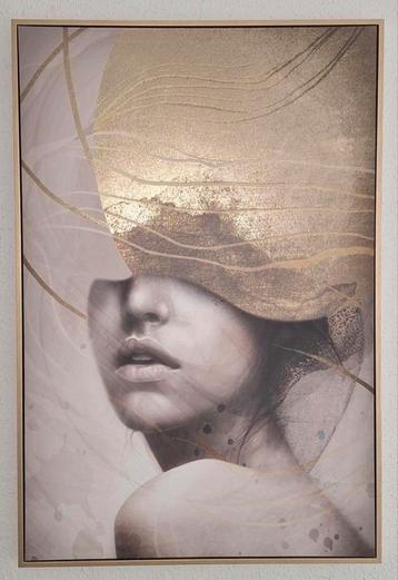 Mooi goudkleurig schilderij