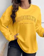 Sweater Brooklyn Geel (44-52), Verzenden, Nieuw, Geel, Trui of Vest