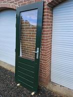 achterdeur, schuurdeur, balkondeur, buitendeur hardhout, Doe-het-zelf en Verbouw, Deuren en Horren, Ophalen, Gebruikt, 80 tot 100 cm