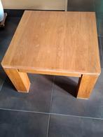 Bijzettafel eikenhout 65 x 65 cm, Ophalen, Minder dan 45 cm, Vierkant, 55 tot 75 cm