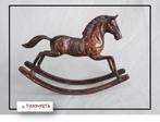 Hobbelpaard brons – 23 cm, Antiek en Kunst, Antiek | Koper en Brons, Ophalen of Verzenden