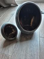 Set van 2 Brynxz waxinelichthouders, Huis en Inrichting, Gebruikt, Schaal, Rond, Ophalen of Verzenden