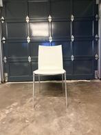 Lia Zanotta eettafelstoel (Pelle Scozia 0650), Ophalen, Overige materialen, Wit, Zo goed als nieuw