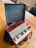 Vintage accordeon met koffer, Overige merken, Gebruikt, Ophalen of Verzenden, Met koffer